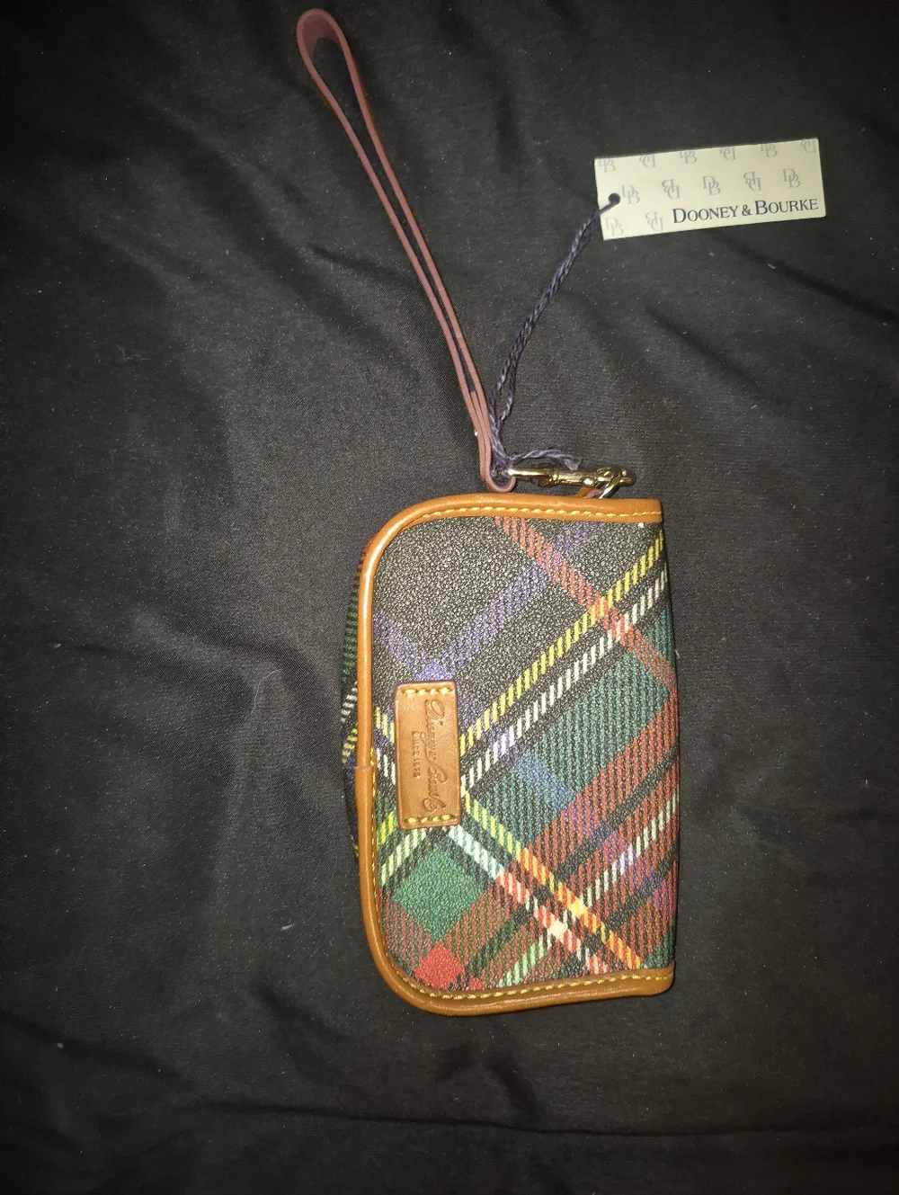 Dooney & Burke Plaid Wristlet